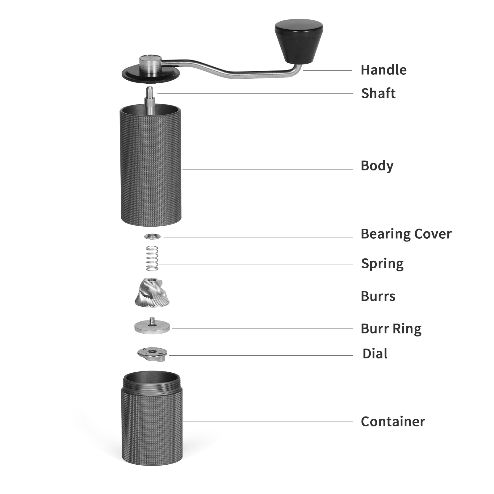 TIMEMORE Chestnut C2 Max Manual Coffee Grinder Gray