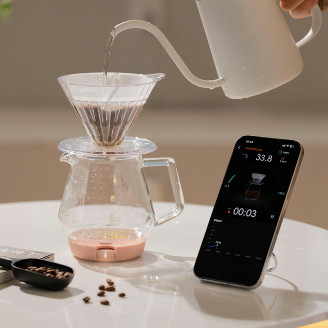 TIMEMORE Black Mirror Dot Coffee Weighing Platform