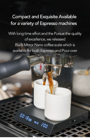 TIMEMORE Coffee Scale with Time Black Mirror Nano - Black